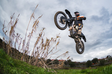 Enduro bike rider © homydesign