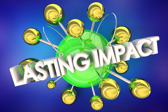 Lasting Impact Make Good Impression 3d Illustration