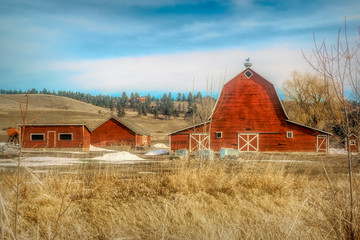 Red Barn in Sprin g