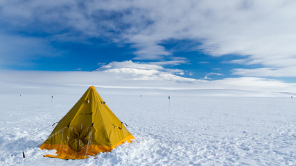 Camping on the Ross Ice Shelf, Antarctica