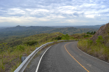 Beautiful view of the mountains at the continental divide in central Panama