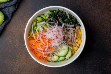 Vegetarian poke bowl