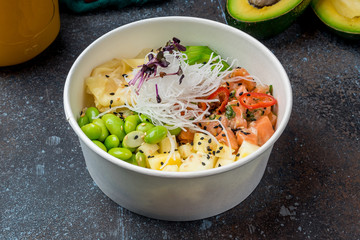 Poke with salmon © bbivirys