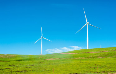  Wind power generation equipment on grassland