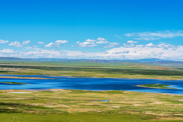 Sanjiangyuan Nature Reserve, the highest elevation natural wetland, Tibet, China