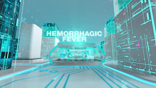 Dengue fever with medical digital technology concept
