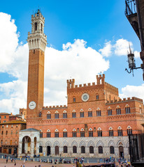 Torre del Mangia in Siena, Tuscany.