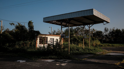 old gas station