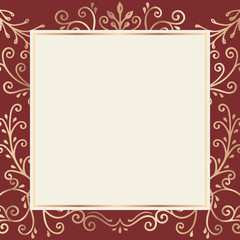 Gold frame background