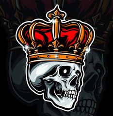 king skull vector