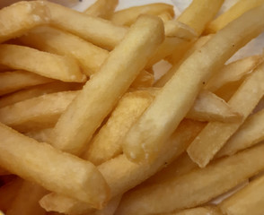 Photo fried potatoes, delicious well-fed food
