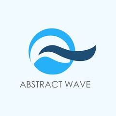 Abstract wave logo template