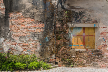 Obraz premium Old walls and windows