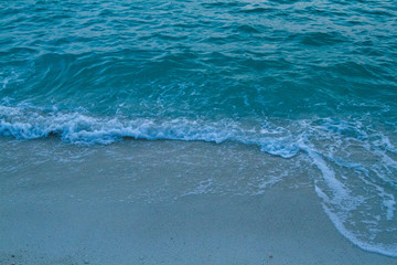 blue water in the sea