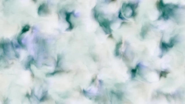 Loopable 4k video of milky white blue and purple clouds in a nebula in space, slowly moving, forming and dissolving, 4k, 3840p, 25fps