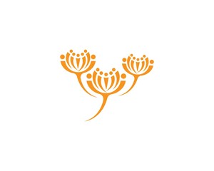 Dandelion flower logo