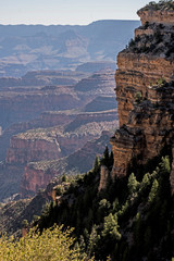 Fototapeta na wymiar A scenic view of the cliffs and valleys of The Grand Canyon.