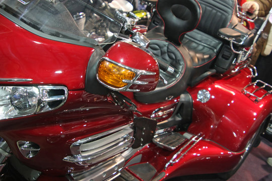 Red tricycle detail