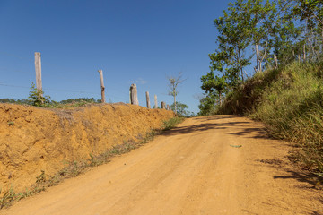Estrada rural brasileira