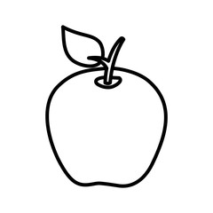 apple fresh fruit icon