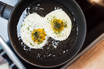 Scrambled eggs as an ideal breakfast for an athlete and just an active person
