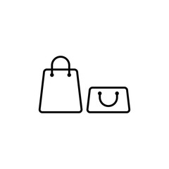 bag icon, shop bag icon vector design