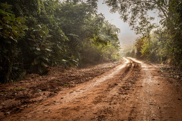 Estrada rural brasileira