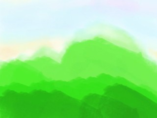 Green color shade from dark tone to light with its curves and consecutive color.