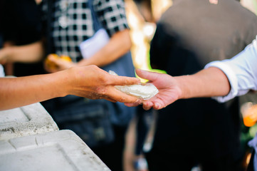 Food from the rich gives to the poor: a society of help