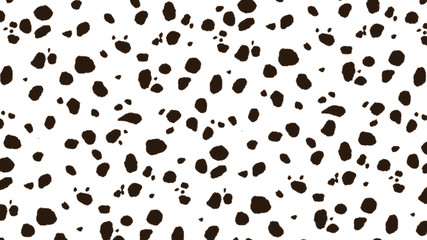 A Black and White Background of Dalmatian Spots