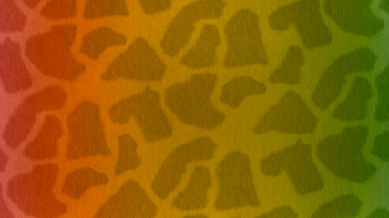 Background of Giraffe Spots with African Flag Colors
