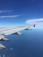 Obraz premium Aerial view from airplane windows