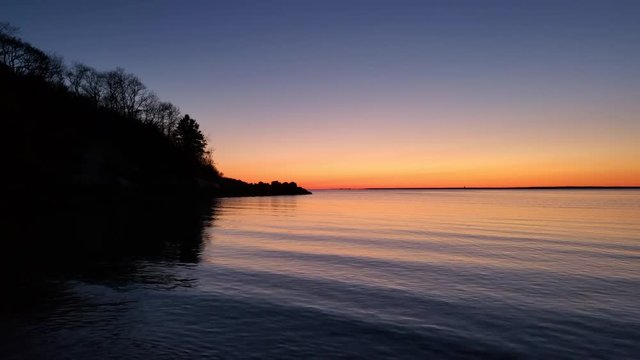 sunset on the beach