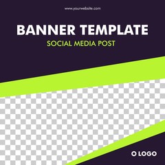 Social Media Post Template Banner Design