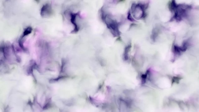 Loopable 4k video of milky white, pink and purple clouds in a nebula in space, slowly moving, forming and dissolving, 4k, 3840p, 25fps