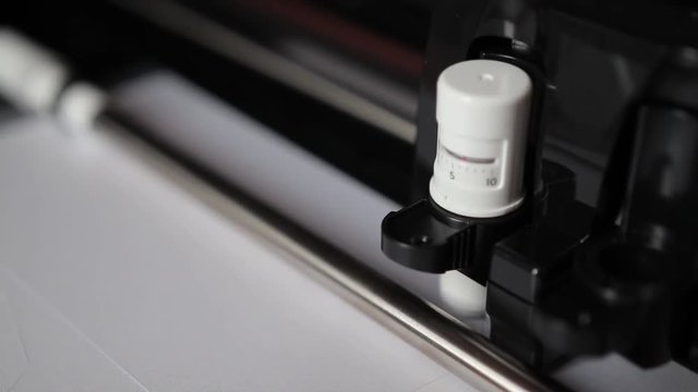 plotter cuts film or paper