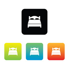 Colorful Bed Icons