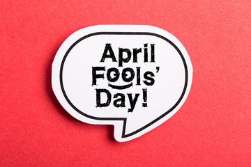 April Fools' Day Speech Bubble