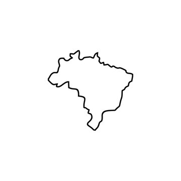 recommend clip art: outline map of brazil