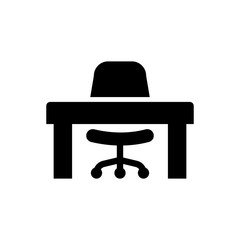 Office desk icon