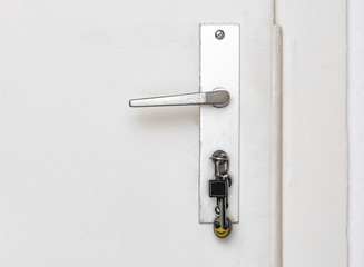Key in a door lock