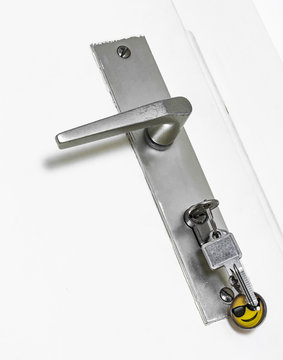 Key in a door lock