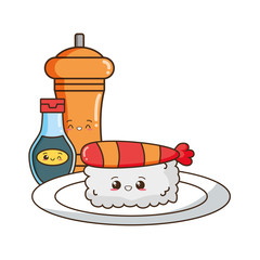 kawaii food cartoon