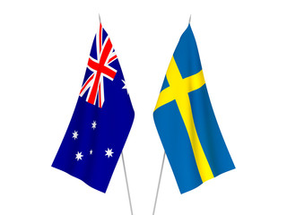 Australia and Sweden flags