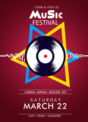 Party flyer or banner design Club Night  Party Flyer Brochure Layout Template. Club Party Banner design. Vector illustration 