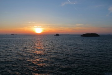 Sunset in Brittany, Saint-Malo, France