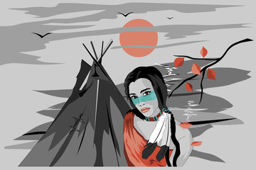 A girl from an ancient tribe
