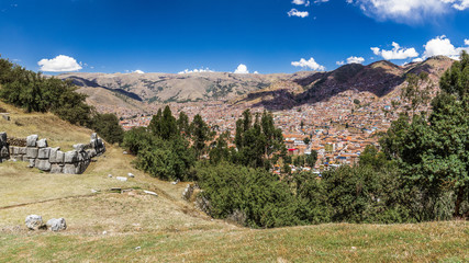 Ancient Cusco in the mountain valley