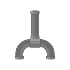 Pipe on a white background. Vector illustration.