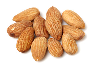 apricot kernel isolated on white background